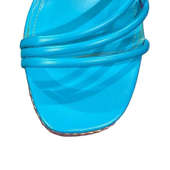 NWOT Marc Fisher Zeki platform wedge espadrilles with ankle wraps - Picture 5 of 9